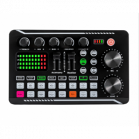 Tarjeta de Sonido y Mezclador de Audio F998 para Podcast con Cambiador de Voz