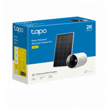 C&aacute;mara de Videovigilancia TP-Link Tapo TC82-Kit Wi-Fi con Energ&iacute;a Solar y Soporte 512GB