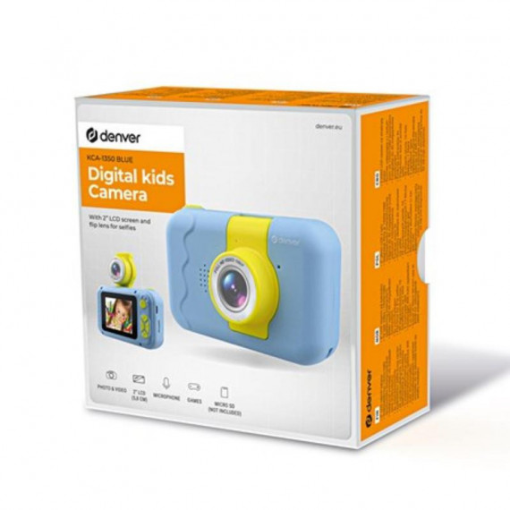 Cámara Digital Infantil DENVER KCA-1350 con Pantalla 5.8CM Azul