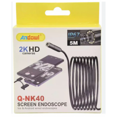 Endoscopio Industrial ANDOWL Q-NK40 HD 2K Universal 5M (usb-c, Lightning)
