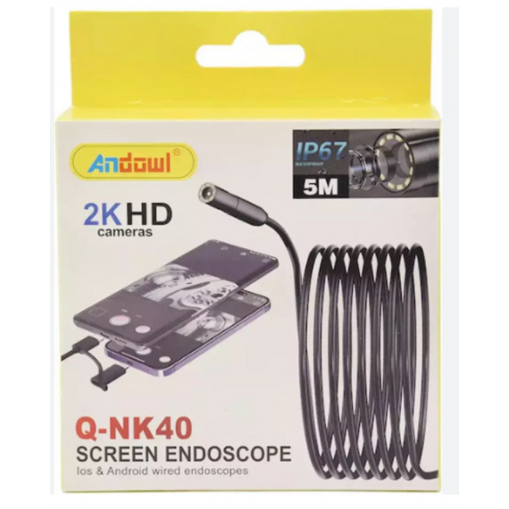 Endoscopio Industrial ANDOWL Q-NK40 HD 2K Universal 5M (usb-c, Lightning)