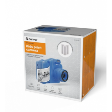 C&aacute;mara Digital para Ni&ntilde;os DENVER KPC-1370BU Azul con Pantalla Lcd de 2.8" y Tarjeta Sd de 64GB