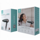 Secador de Pelo IKREA Plegable 2 Velocidades/2 Temperaturas 1000W Negro WR9106