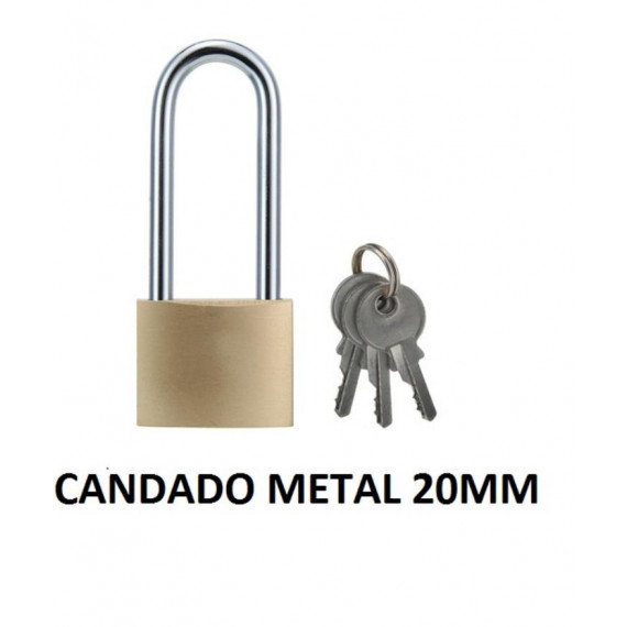 Candado de Metal de 20mm con Tres Llaves