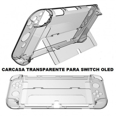Carcasa Dura Transparente para Nintendo Switch Oled