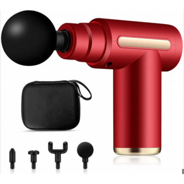Pistola de Masaje Muscular Percusi&oacute;n DK-720 Roja (9W 1200mAh 7.4V)