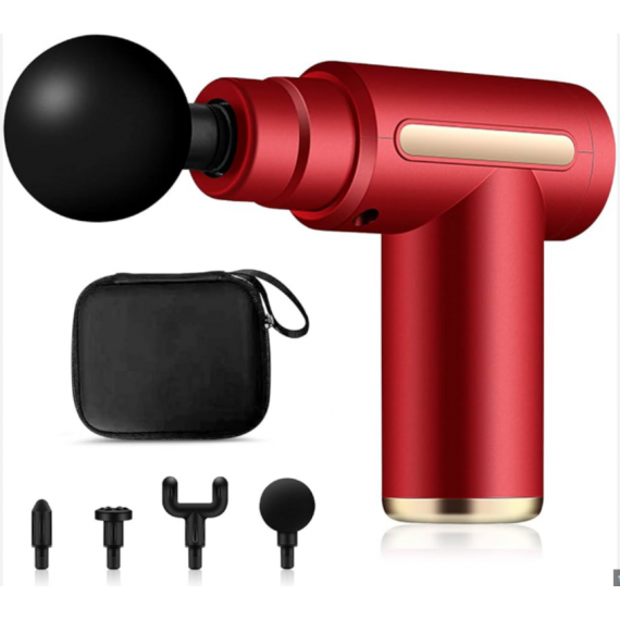 Pistola de Masaje Muscular Percusión DK-720 Roja (9W 1200mAh 7.4V)