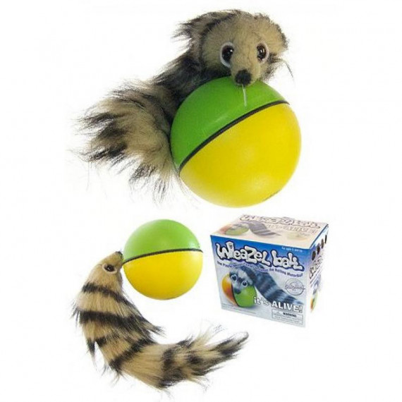 Juguete Interactivo Weazel Ball para Gatos y Perros