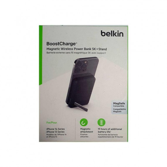 Power Bank BELKIN Boostcharge Magnética Inalámbrica 5000 Mah con Magsafe (BPD004BTBK)