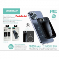 Power Bank Magnético Onemax EFX-130 MagSafe 10000 mAh con Carga Rápida 22.5W