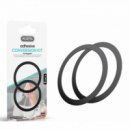 Anillo Adhesivo de Hierro para Móviles Negro (Paquete de 2 Unidades) Accetel SP151B