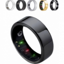 Anillo Inteligente R6 con Monitor de Salud, Negro Talla S