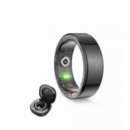 Anillo Inteligente Ksix Saturn Talla S Negro con Medición de Sueño y Oxígeno en Sangre