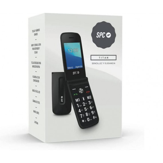 Móvil SPC Titan 2325N con Teclas Grandes, Radio FM y Botón SOS