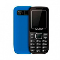 Móvil QUBO P180, Pantalla 1.77", Dual Sim, 32GB/64GB, Cámara, Linterna, BLUETOOTH (negro/azul)
