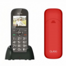 Móvil Qubo D-1803 para Mayores Negro/Rojo (800mAh)
