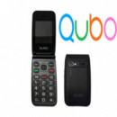 Móvil QUBO Neonw (tecla Grande, Radio Fm, Sos, Cámara, Bluetooth, Negro)