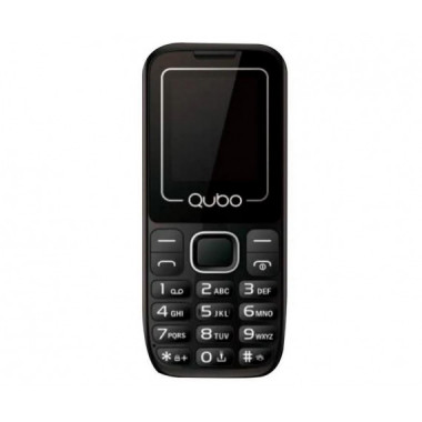 Tel&eacute;fono M&oacute;vil QUBO P180 Dual SIM para Mayores con Botones Grandes - Negro