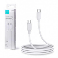 Cable JOYROOM Usb-c a Usb-c 3A/1M A26 60W Blanco