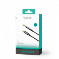 Cable JOYROOM Auxiliar de Audio Lightning a 3.5MM 1.2M Negro SY-A06