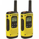 MOTOROLA T92 H2O Walkie Talkie Impermeable con Alcance de 10KM