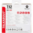 MOTOROLA T42 Pack 2 Walkie Talkie con Alcance 4KM Rojo