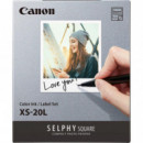 CANON Pack de Papel y Tinta XS-20L para Selphy Square QX10