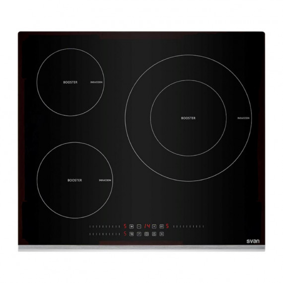 SVAN SVI6393 Placa de indução 7200W 59X52X6CM Vidro