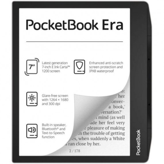 POCKETBOOK Era 7" BLUETOOTH16GB Smartlight Altavoz  Plata