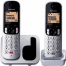 PANASONIC KX-TGC212SPS Teléfono Duo Gris/negro