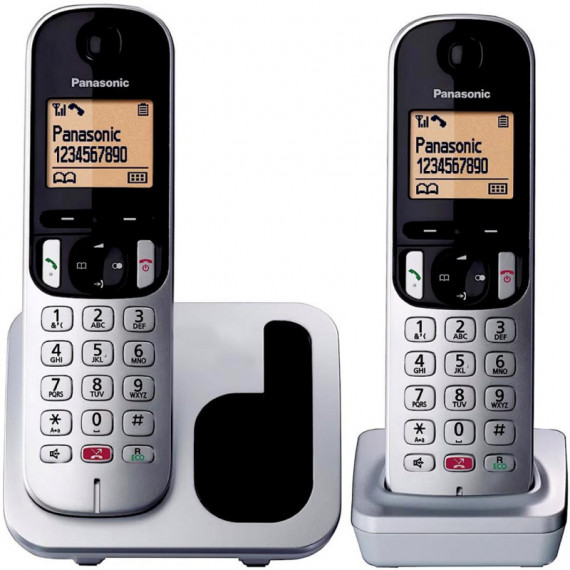PANASONIC KX-TGC212SPS Teléfono Duo Gris/negro
