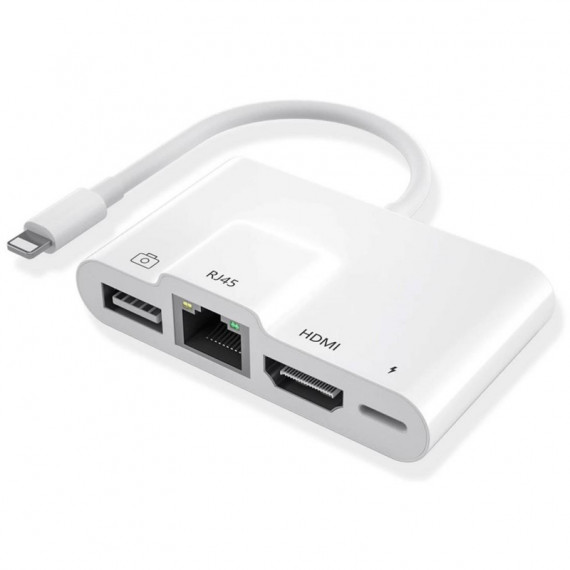 Adaptador Lightning compatível para Ethernet, HDMI e USB (THT-022) VÁRIOS