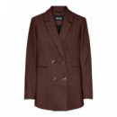 PIECES Chaquetas Mujer Chaqueta Blazer Haven Chicory Coffee