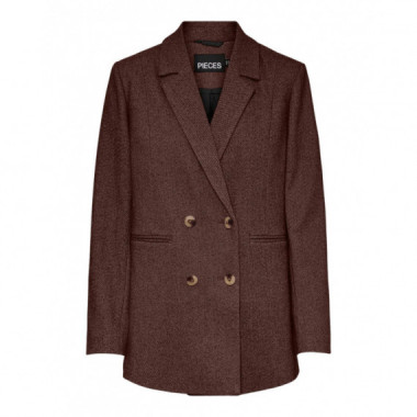 PIECES Chaquetas Mujer Chaqueta Blazer Haven Chicory Coffee