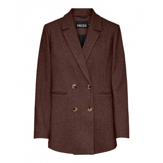 PIECES Chaquetas Mujer Chaqueta Blazer Haven Chicory Coffee