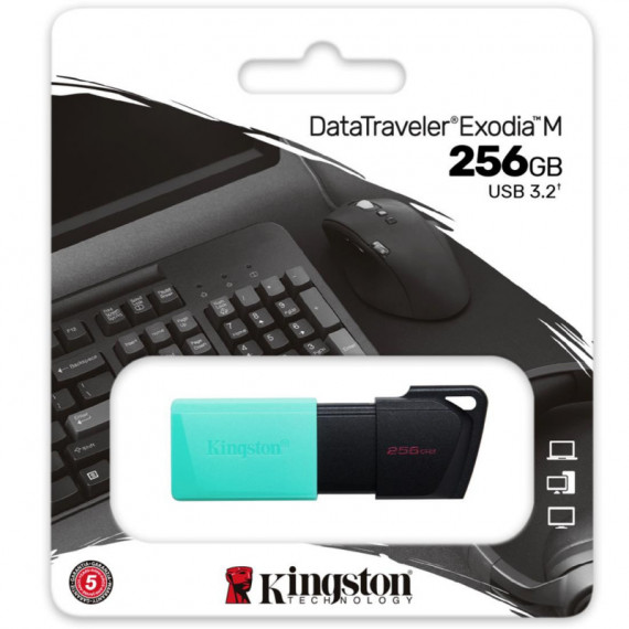 Memoria USB 256GB 3.2 KINGSTON Datatraveler Exodia M