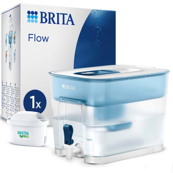BRITA Depósito Filtrante Flow Azul 8.2 Litros + 1 Filtro