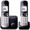 PANASONIC KX-TG6852SPB Teléfono Inalámbrico Duo Anti Spam Plata