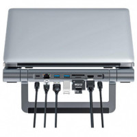 ACEFAST E5 Plus Soporte para Portátil con Hub Usb-c, HDMI y RJ45