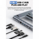 ACEFAST E5 Plus Soporte para Portátil con Hub Usb-c, HDMI y RJ45