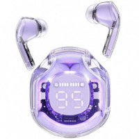 ACEFAST T8 Crystal Auricular BLUETOOTH Púrpura Alfalfa