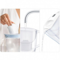 BRITA Jarra Filtrante Aluna Blanca 2.4L+ Filtro Maxtra Pro