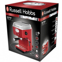 RUSSELL HOBBS 28250-56 Cafetera Espresso 15 Bar Roja