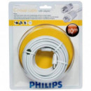PHILIPS SWV2204W/10 Cable Antena Coaxial TV 10 Metros