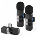 BOYA BY-V20 Pack 2 Micrófonos Lavalier Inalámbricos con Usb-c