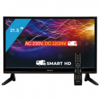 Televisor 21.5"  EMMITS D-led DVB-T2 Smart TV Android 11 [12 Voltios]