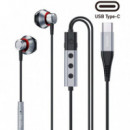 Remax RM-635a Auricular de Cable USB-C Cambiador de VOZ