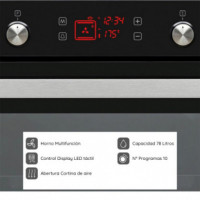 SVAN SVH375N Horno 78L 10F Guia Display Tactil Cristal Negro