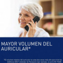 PANASONIC KX-TGU110EXB Teléfono Inalámbrico con Teclas Grandes Negro