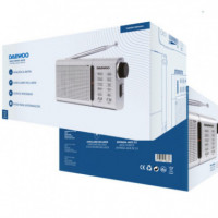 DAEWOO DW1037 Radio Am/fm con Altavoz y Antena Plata